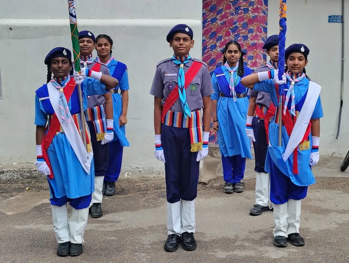 NCC at Pallavi International School Gowdavalli