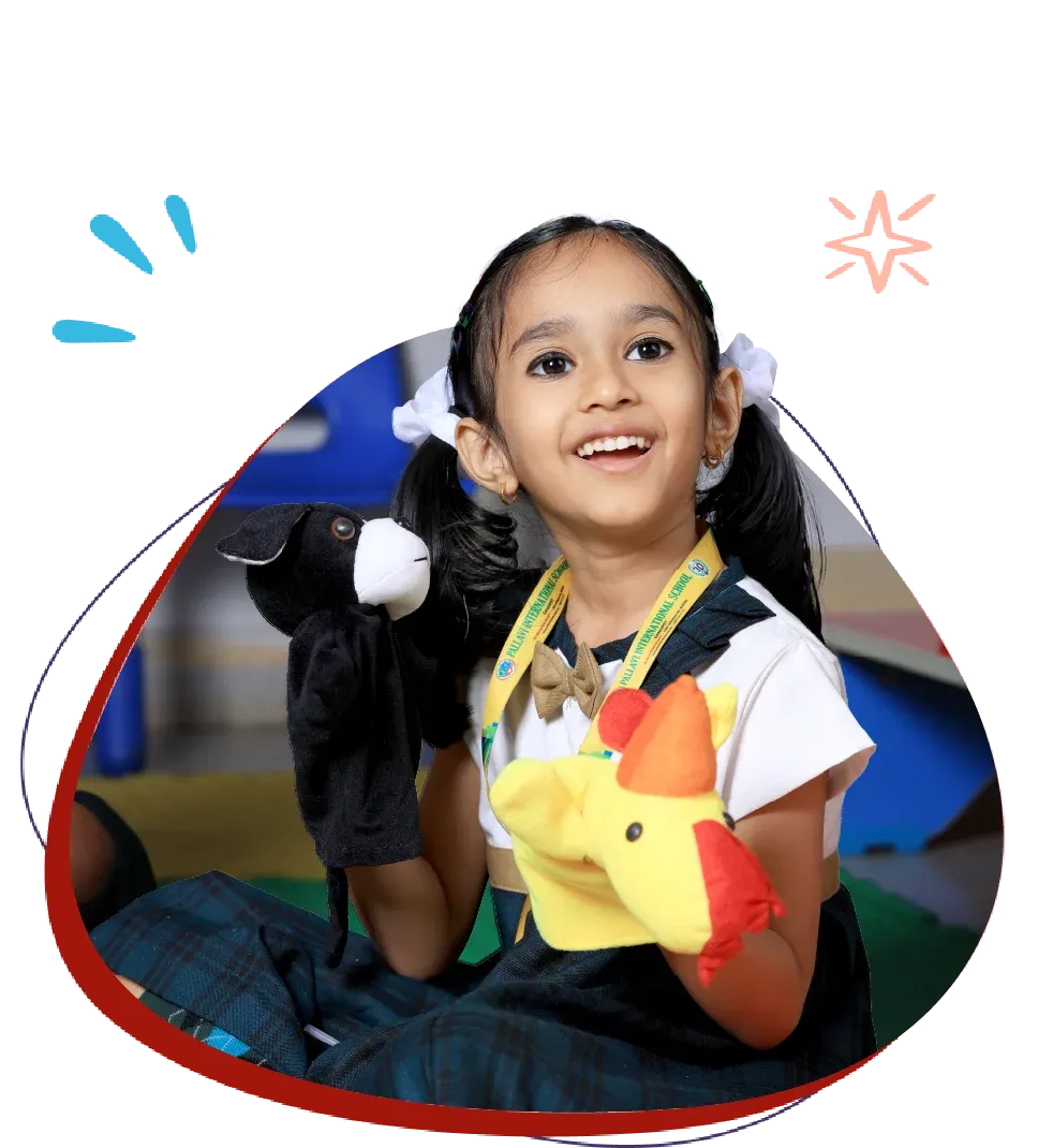 Students at Pallavi International School, Gowdavalli