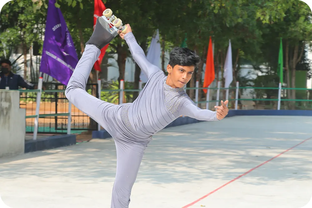 Skating at Pallavi International School Gowdavalli