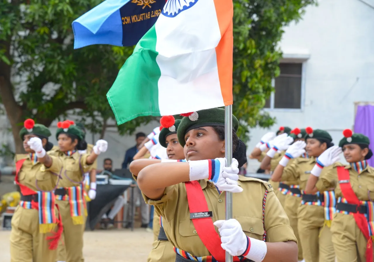 NCC at Pallavi International School Gowdavalli