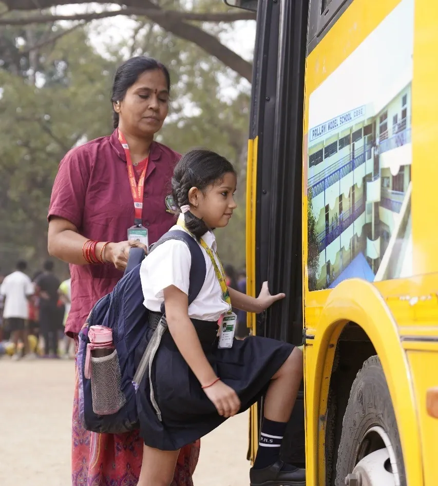 School Transport at Pallavi International School Gowdavalli