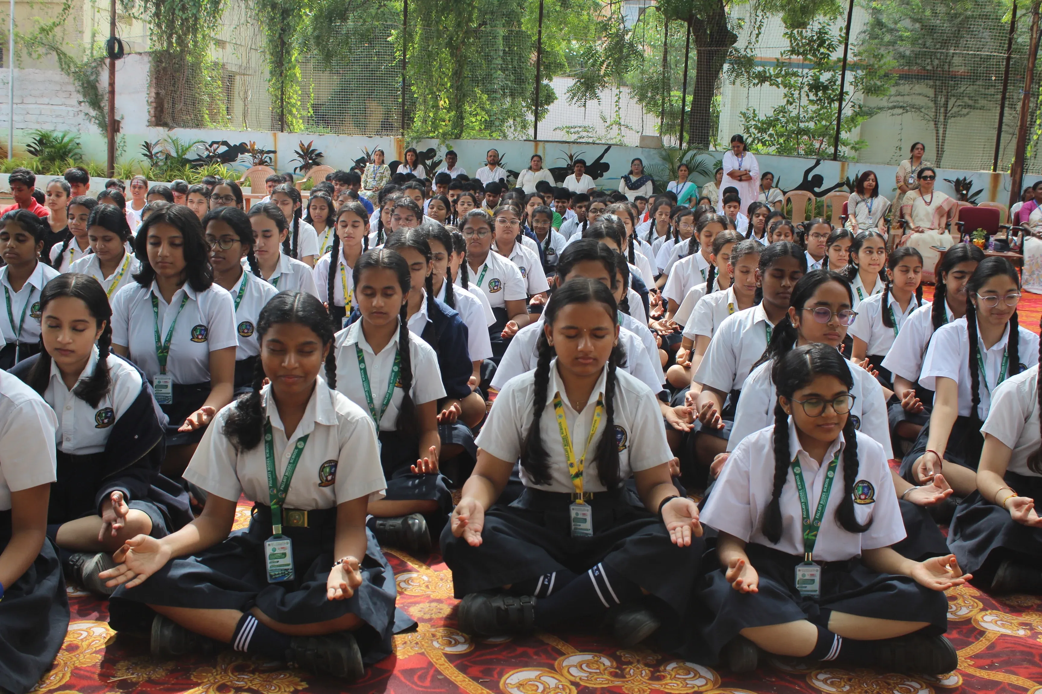 Yoga Day at Pallavi International School Gowdavalli